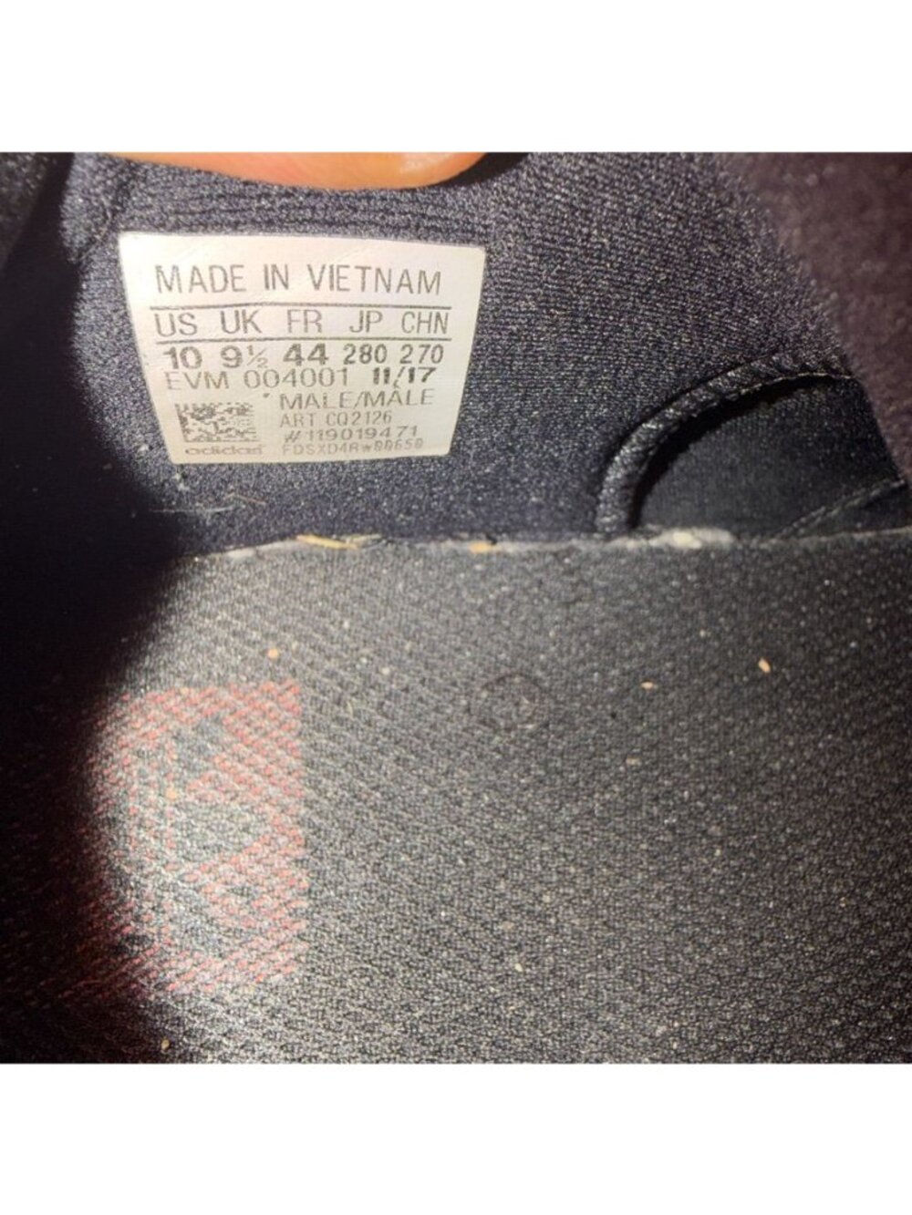Adidas Prophere Mens Black Sneakers Size 10.5 Stylish Knit Upper & Textured Sole - Picture 6 of 8
